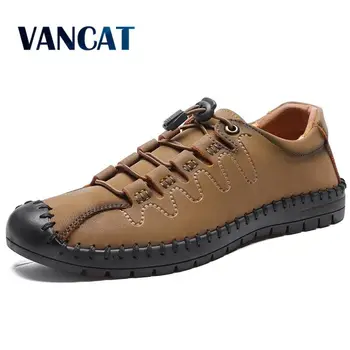 

New 2020 Soft Leather Men Shoes Casual Split Leather Shoes Men Loafers Comfort Walking Shoes Men Flats Hot Sale Moccasins Shoes