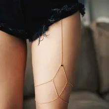 Стразы, цепочка на бедро, блестящая, для женщин, сексуальная, для тела, цепочка на бедро, жгут на бедро, ювелирное изделие, для пляжа, многосло...(China)