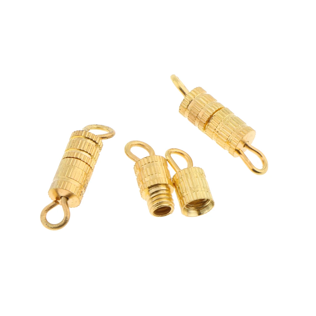 20PCS Screw Lock Clasps Connectors for Necklace /Bracelet Jewelry Findings