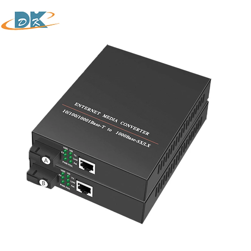 1 Paio Gigabit Ricetrasmettitore In Fibra Ottica Htb-4100Single Modalità Sc Core Rj45 Scupc Convertitore In Fibra Ottica Placa Meter Switch Fiber