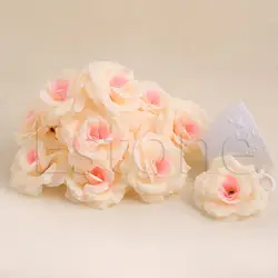 20 шт розы цветок из искусственного шелка головы DIY маленькие бутон вечерние свадебные украшения для дома
