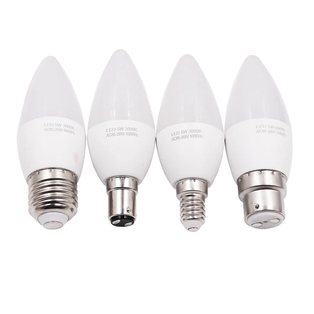 E14 LED Light Bulbs 3W(Equivalent 25W Halogen Bulb Replacement) Silicone  Warm White 3000K LED Corn Bulbs,E14 Candelabra Base,32 LED