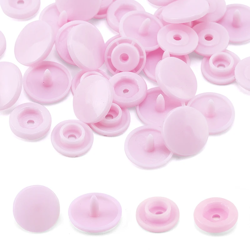 Bulk Pack of T5 Plastic Snap Buttons for DIY Crafting and Garment Fastening