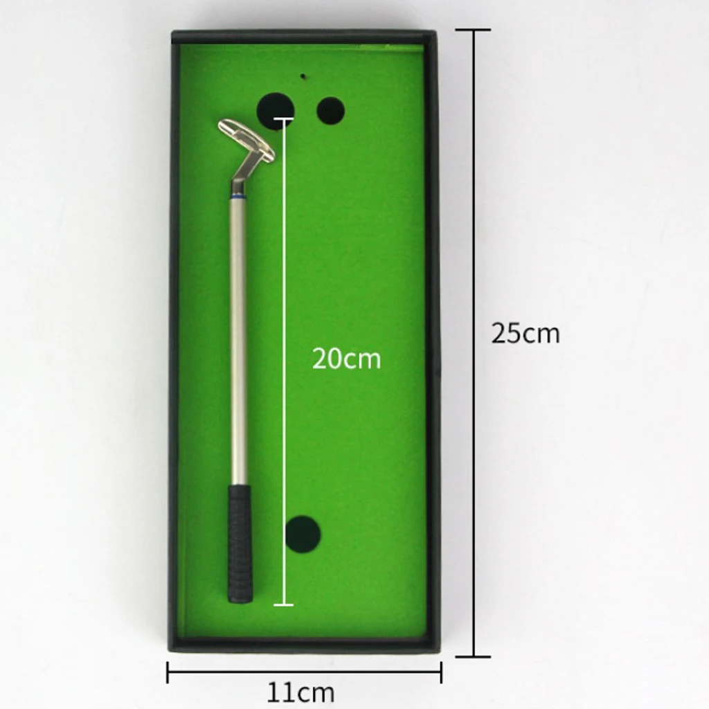 Креативный экологичный мини настольный набор шариковых ручек для гольф-клуба с коробкой модель гольф-клуба подарок для любителей гольфа