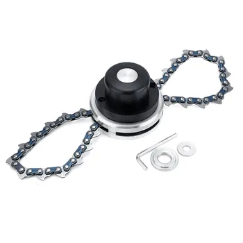 

Universal 65Mn Black Trimmer Head with Saw Chain Brush Cutter Grass Trimmer for Lawnmower Garden Trimmer Spare Parts Tools
