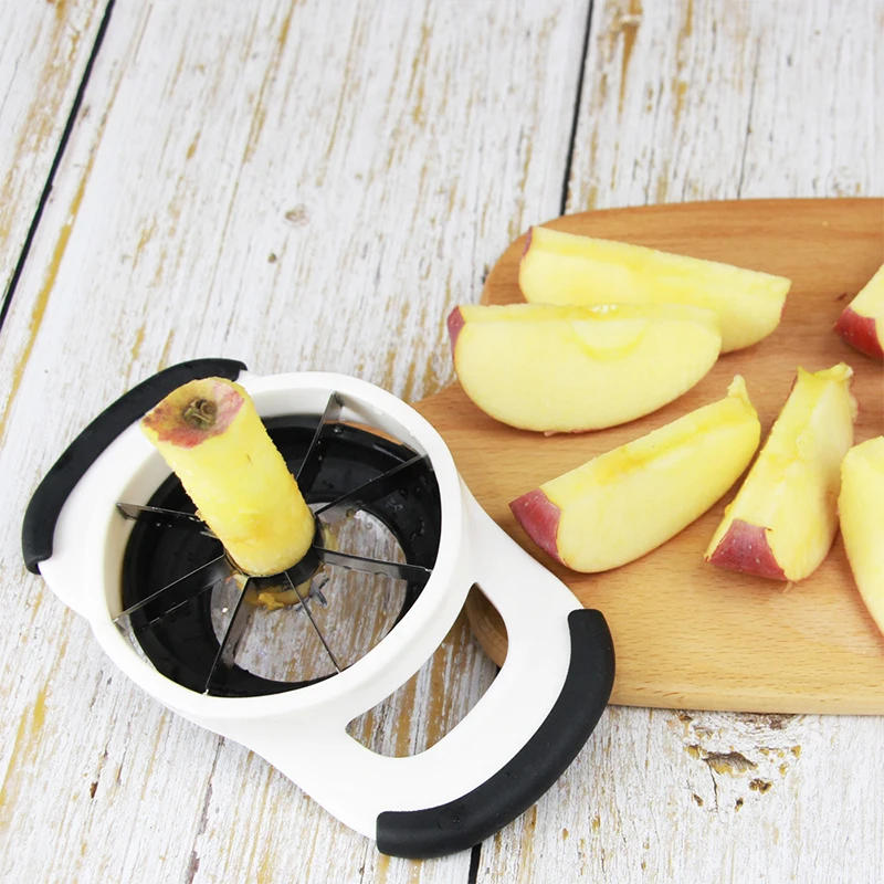 

Stainless Steel Fruit Apple Pear Easy Cut Cutter Divider Peeler Fruit Easy Clean Slicer