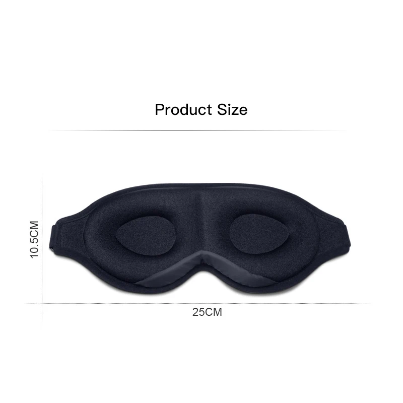 3D Sleep Mask Eyeshade Blockout Light Eyepatch Sleeping Mask For Eye Women Men Blindfold Nap Travel Relax Sleeping Aid