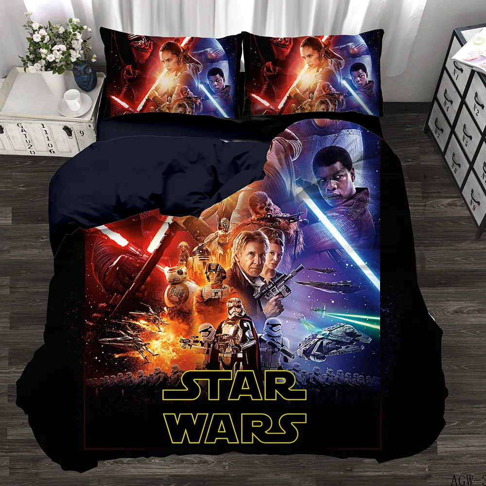 

Star Wars Set 3D digital printing quilt set bedding three piece set four piece set