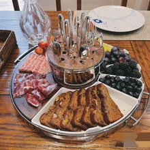 Set da pranzo per uova Set da tavola in acciaio inossidabile Set di posate di lusso Set da pranzo per forchetta da coltello di qualità Vintage occidentale