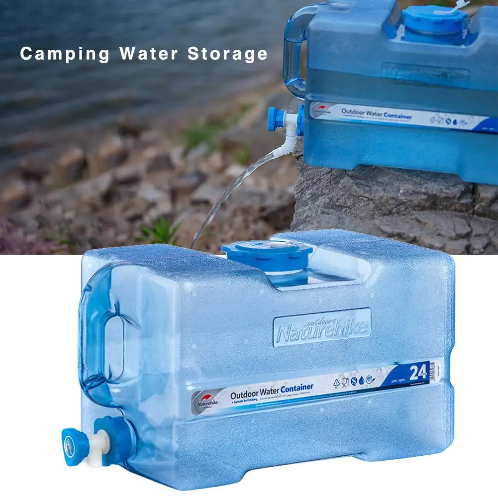 24L Открытый питьевой чистой воды ведро для пикника резервуар для воды домашний Автомобиль контейнер для хранения с краном для пешего туризма кемпинга