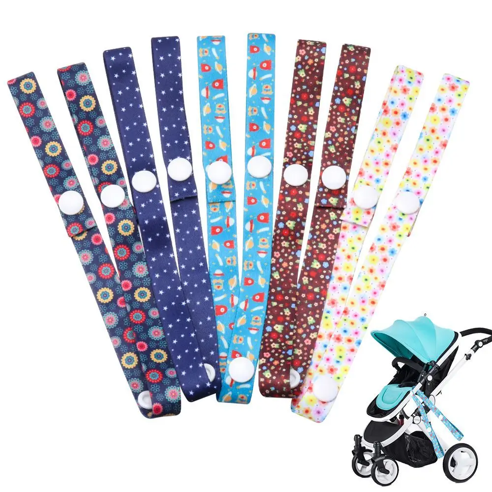 1PC Cute Colorful Polyester Anti-lost Chain Teether Toys Fixed Bind Belt Fixing Strap Trolley Lanyard Hangers Stroller Accessory orbit baby stroller accessories	