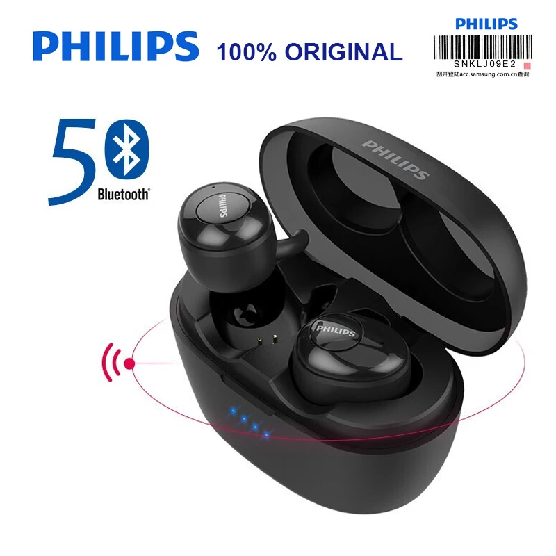 Оригинальная беспроводная гарнитура PHILIPS SHB2505 Bluetooth 5,0 HiFi двойной микрофон музыка спорт поддержка официальное подтверждение