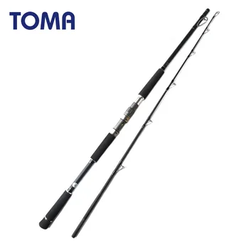 

TOMA Max Pow 15-20kg Boat Fishing Jig Rod 1.8M Spinning Saltwater Carbon Fiber Sea Jigging Fishing Rod Ultra Hard 2 Section