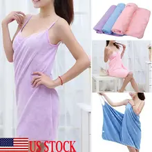 US женское банное полотенце пригодно для носки быстрое высыхание леди пляж спа Халат юбка мода