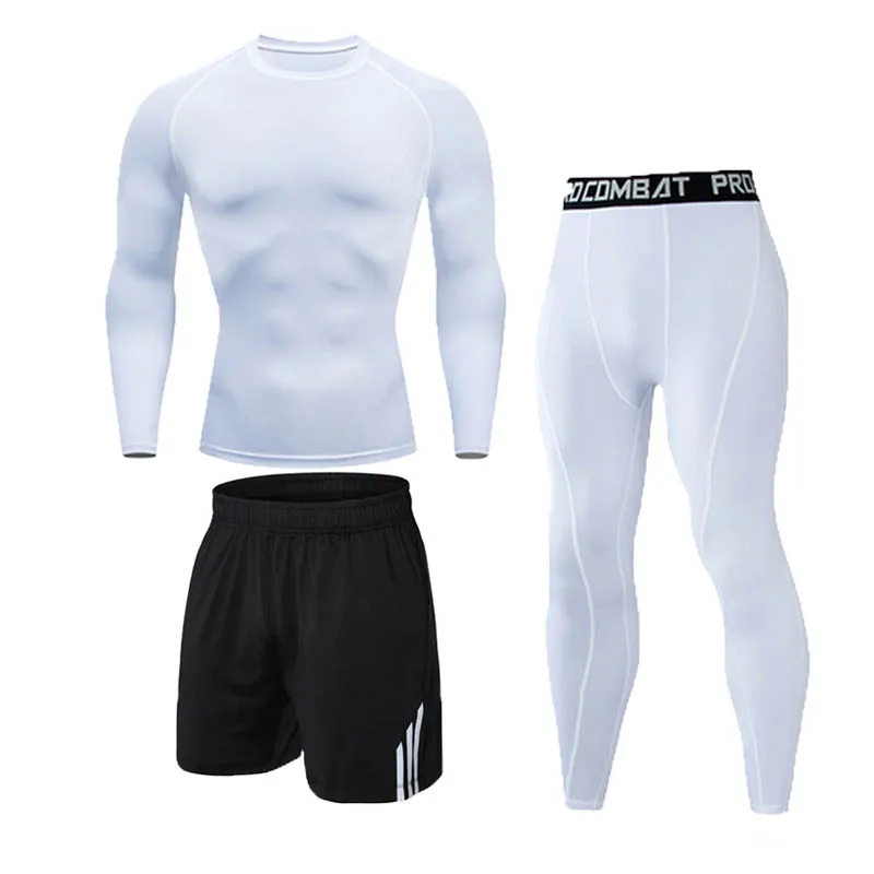 Термобелье, мужские комплекты, быстросохнущее эластичное термо нижнее белье, компрессионное теплое мужское кальсоны для фитнеса, мужской спортивный костюм