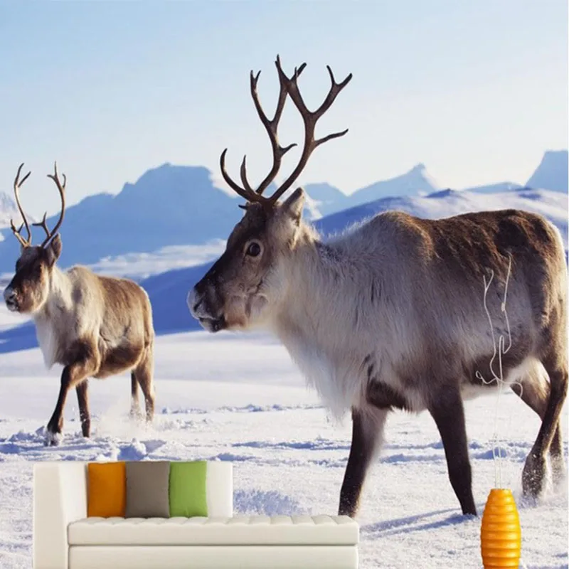 Custom-Mural-Wallpaper-3D-Elk-Snow-Landscape-Photo-Wall-Murals-Living-Room-Bedroom-Backdrop-Wall-Paintings
