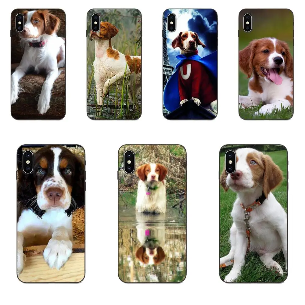 Мягкий силиконовый черный чехол из ТПУ для Xiaomi Redmi Mi Note 2 3S 8 9 Lite SE Pro Brittany Puppy Dog |