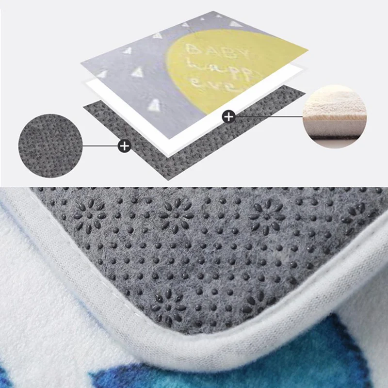 Nordic Style Carpets For Living Room Bedroom Bedside Coffee Table Floor Climbing Rug Child Kid Baby Play Mat Bathroom Door Mat