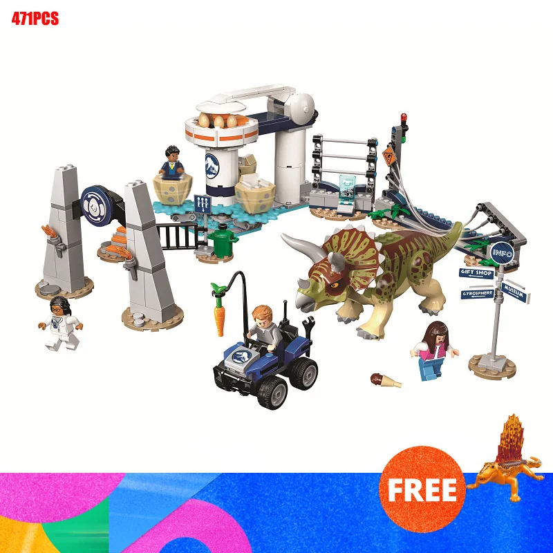 New Jurassic World Dinosaur Set With 10925 10926 10928 Model Building Blocks Bricks With Legoinglys Toy 4
