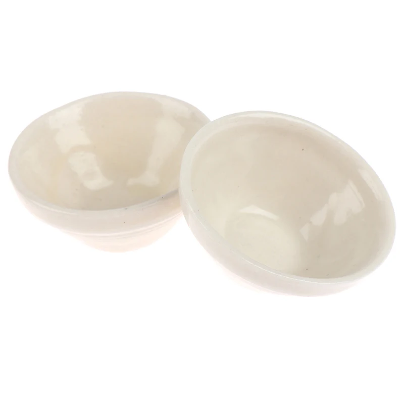 

Dollhouse Furniture Ceramics White Flower Pots Miniature Children Puzzle Hand Dolls Toy House Dollhouse Flower Pots 2pcs/set