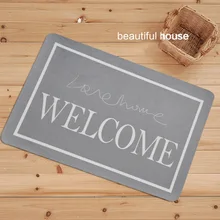 INS черный и белый простой входной Коврик для двери Туалет Ванная комната Кухня дверной проем коврик