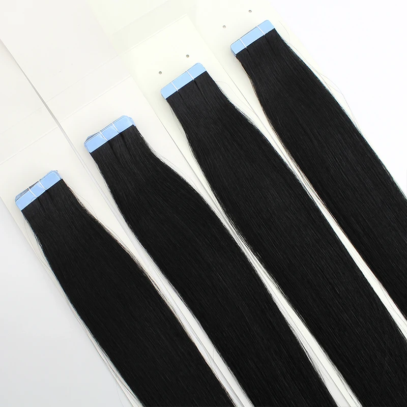 HiArt 2,5 г/шт., накладные волосы на ленте, натуральные человеческие волосы remy#1, для салона, накладные волосы, прямые волосы на ленте, 18 дюймов, 20 дюймов, 22 дюйма