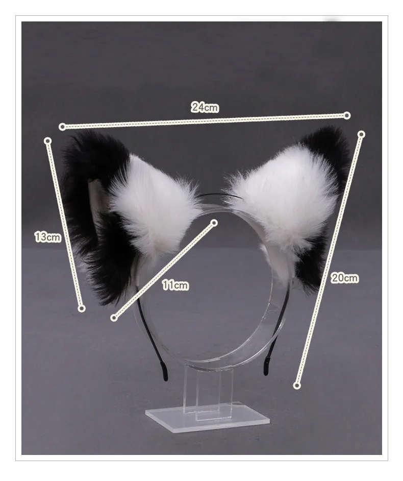 Cosplay&ware Cute Furry Animal Beast Ears Headwear Cat Fox Ear Cosplay Soft Girl Plush Lolita Hair Accessory Anime Props -Zentai shop online Hc76bc040b96f4b2999d1d009227592e4S.jpg