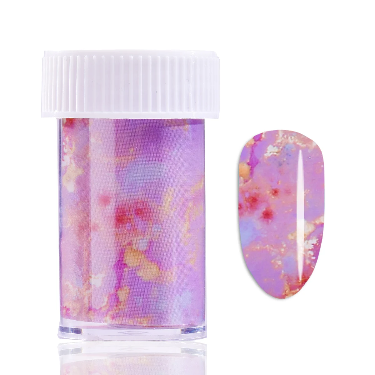 

1Pc Pink Marble Nail Foil Sticker Starry Sky Transfer Paper Marble Shining Nail Art Decal Gel Slider Nail Art Accessories