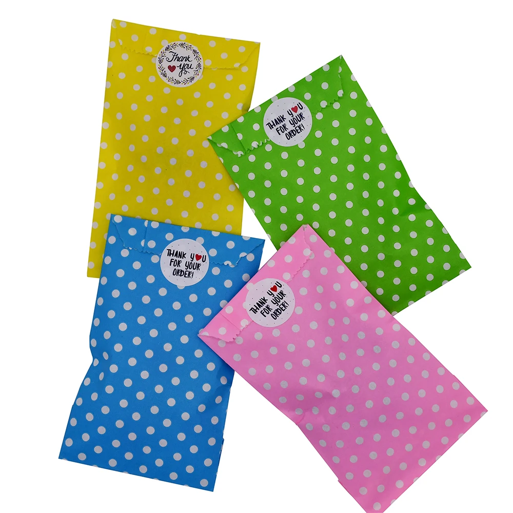 10 stücke bevorzugen Süßigkeiten Geschenkt üten flache Kraft Party bevorzugen Papiertüten Chevron gestreifte Punkte Papier Bastel tasche für Hochzeits feier Lieferungen – Detail 10