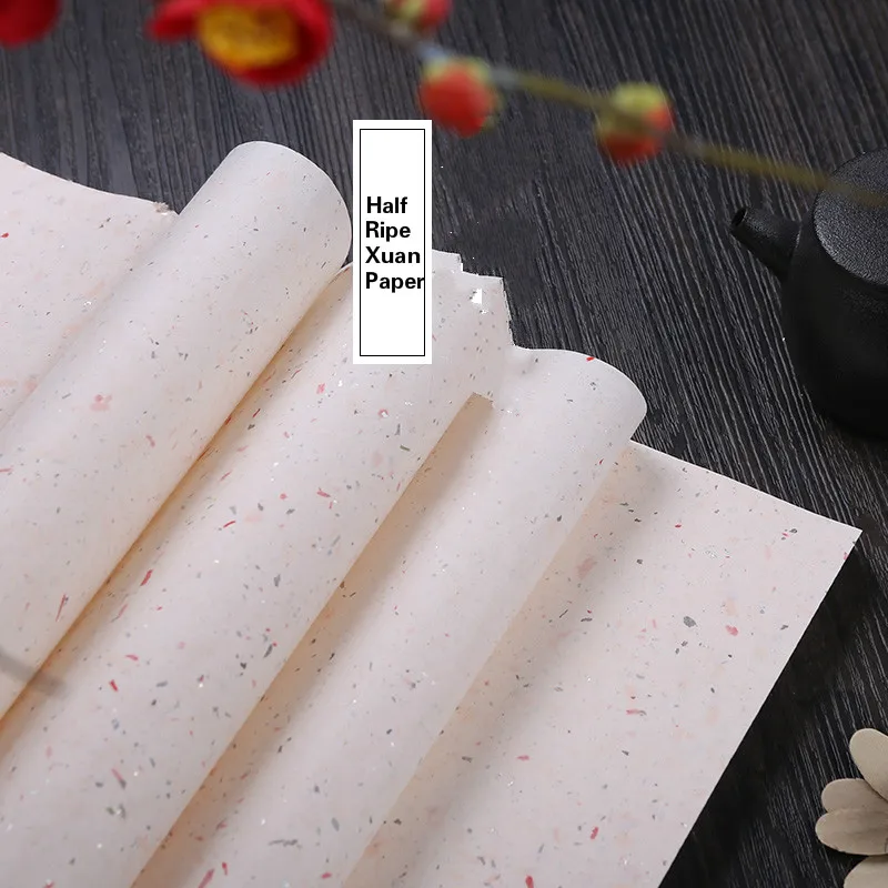 10 Vellen Vier Voeten Halve Rijp Xuan Papier Chinese Kalligrafie 10-vellen-vier-voeten-halve-rijp-xuan-papier-chinese-kalligrafie