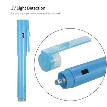 

Multi-function UV Light Money Counterfeit Detector Pen Mini Banknote Tester Pen for US Dollar Euro Pound Yen Korean Won