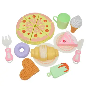 

DIY Birthday Cake Cutting Toys Kitchen Food Fruit Pretend Play Toy Set Learning Educational Creative Gifts for Kids Children