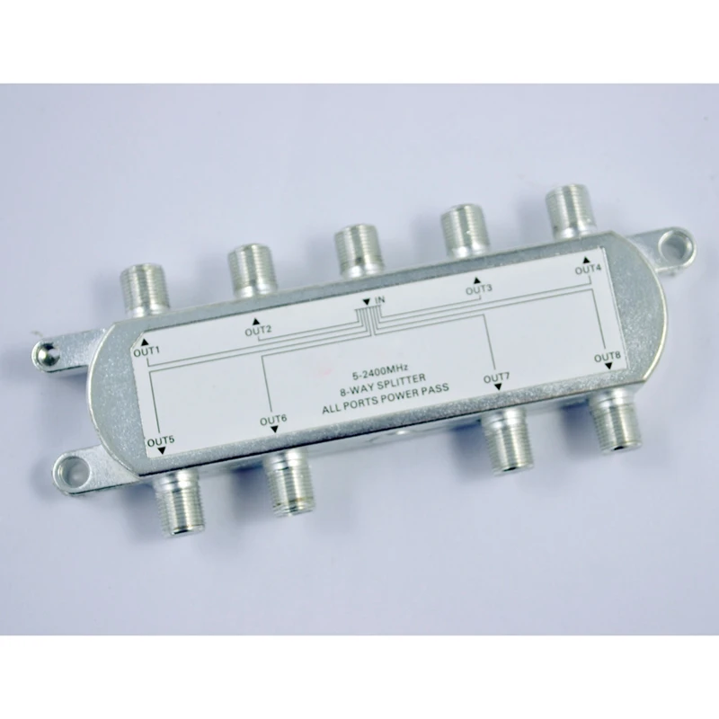 SODIAL(R) 8 Way tv RF коаксиальный кабель сплиттер для CA ТВ сигнала