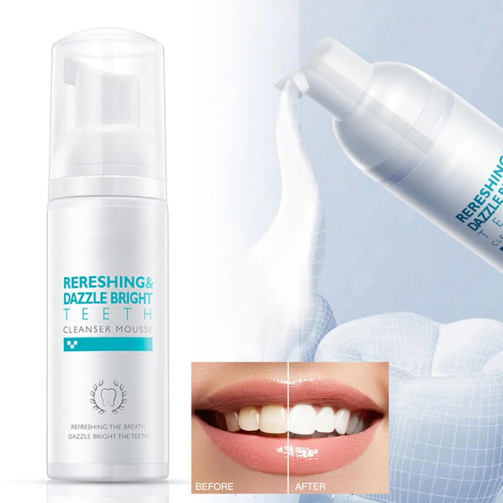 

1/2Pcs Fresh Shining Tooth-Cleaning Mousse Toothpaste Oral Hygiene Health Care QS888