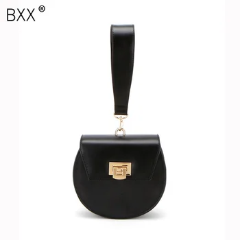 

[BXX] Women's Single Shoulder Crossbody Bag All-match Flap 2020 Brand Designer Personality Portable Bag PU Leather Package HG502