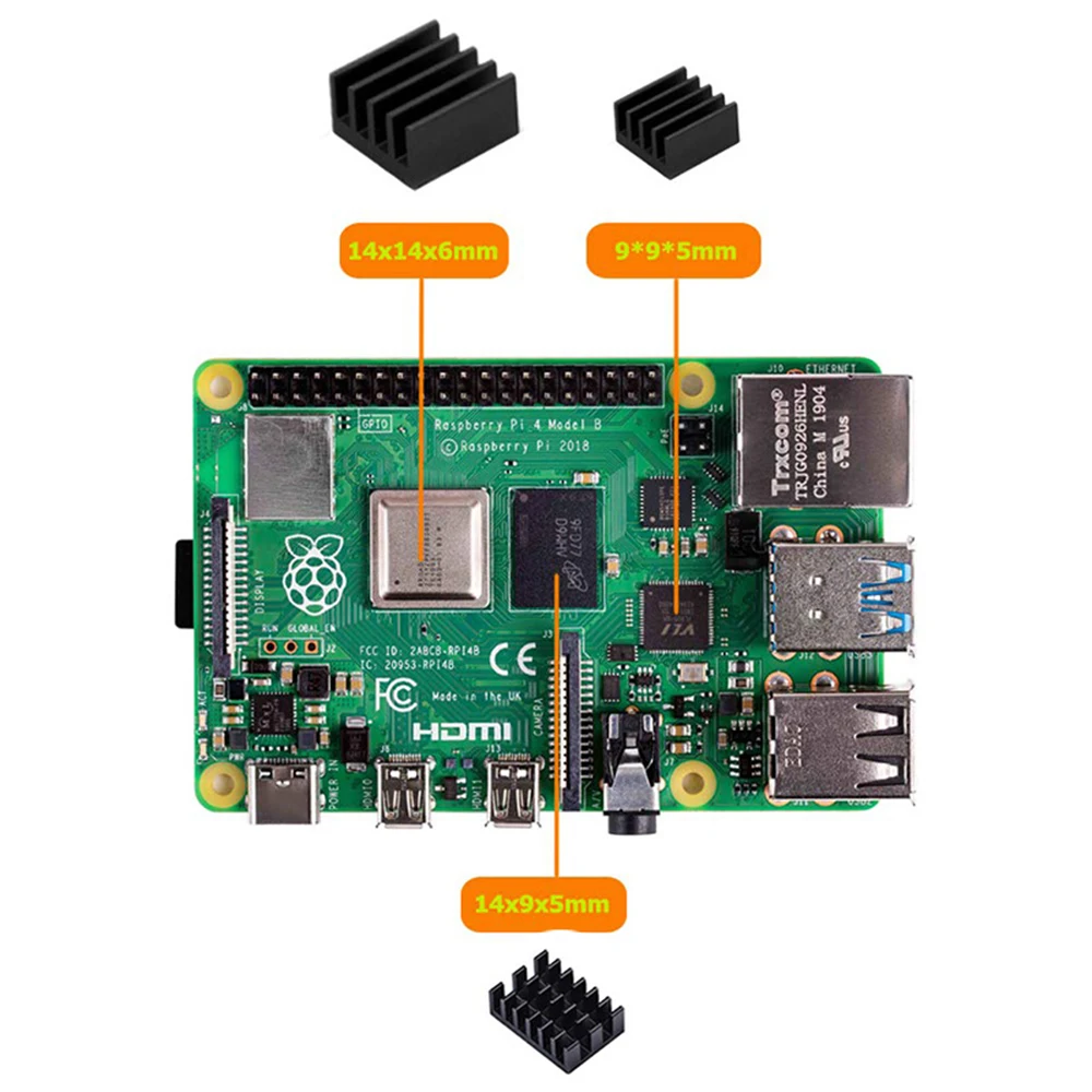 Raspberry Pi 4 Чехол акриловый кластер чехол 4-слойный с охлаждающим вентилятором для Raspberry Pi 4 Модель B/3B