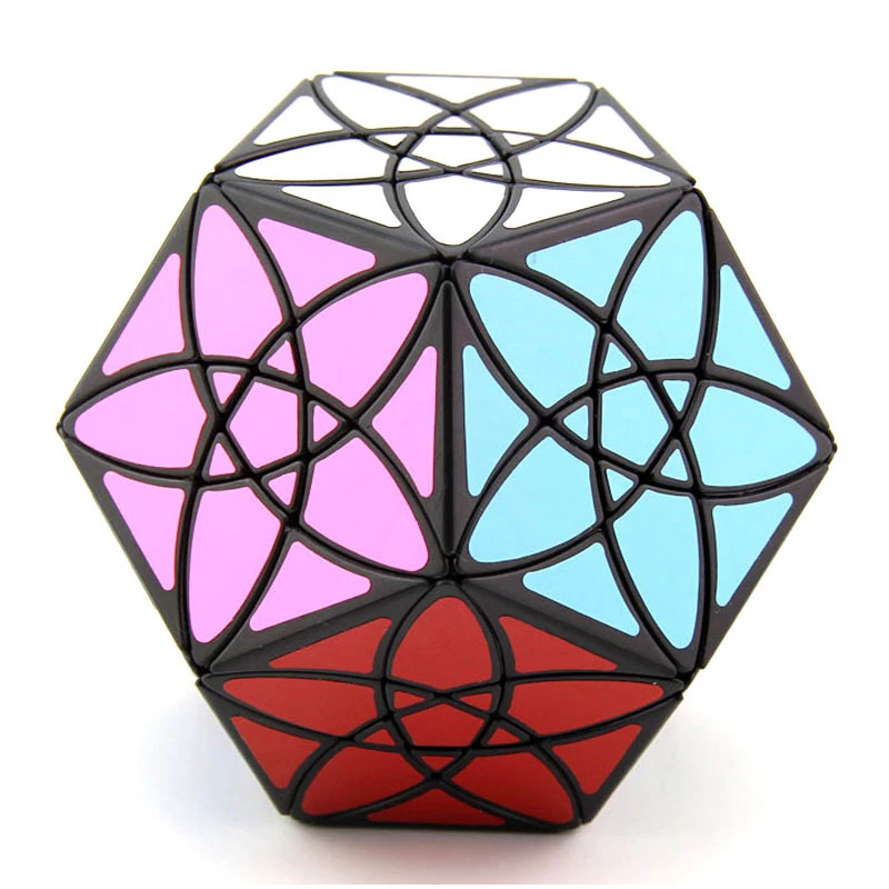 Bauhinia Flower Magic Cube Magnetique Dodecahedron Shape Speed Educational Toys for Kids Bandaged Fancy | Игрушки и хобби