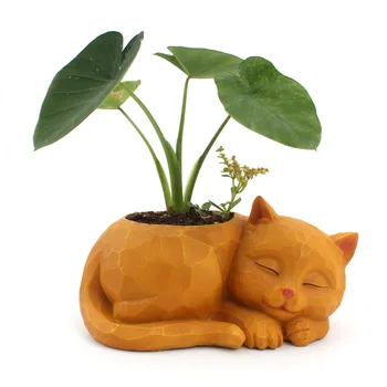 

Creative three-dimensional lazy cat flowerpot desktop potted succulent flowerpot animal ornaments