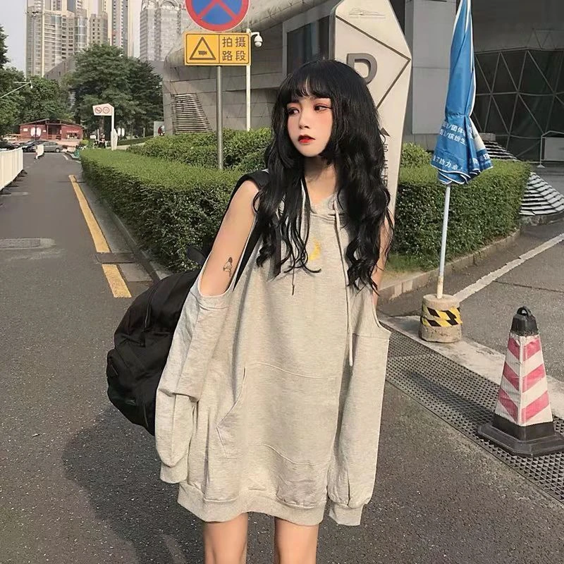Черная серая толстовка с капюшоном оверсайз Женская Толстовка Harajuku уличная толстовка с капюшоном для женщин модная Корейская Moon Printng Толстовка для женщин