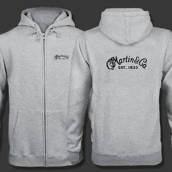

Spring Cardigan Men Martin Guitar Martin & Co.1833 zipper Hoodies Jacket Print Clothing Fashion Casual zipper Sweatshirt
