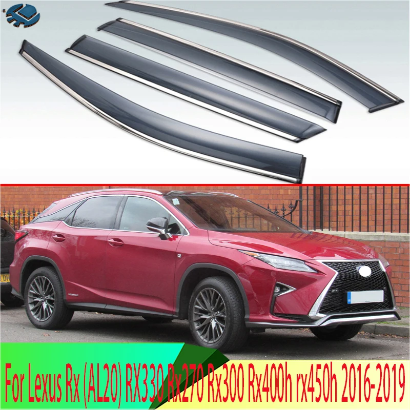 

For Lexus Rx (AL20) RX330 Rx270 Rx300 Rx400h rx450h 2016-2019 Plastic Exterior Visor Vent Shades Window Sun Rain Guard Deflector