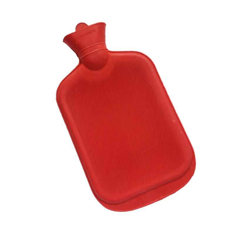 2000 мл резиновая Зимняя Теплая бутылка для воды, портативные толстые грелки для рук, для девушек, карман для рук, для ног, сумка для горячей воды - Цвет: Красный