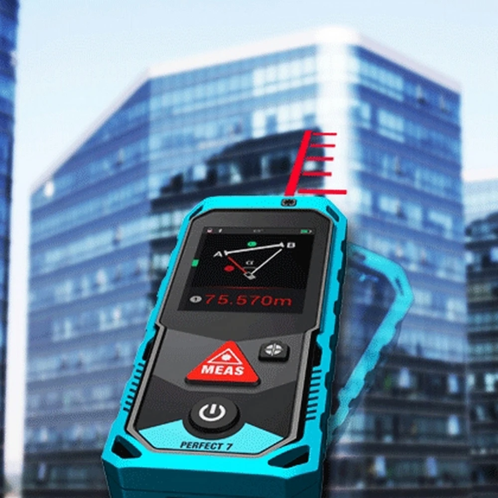 80 м/100 м/150 м/200 м P7 Bluetooth лазерный дальномер камера Finder точка поворотный сенсорный экран перезаряжаемый лазерный дальномер