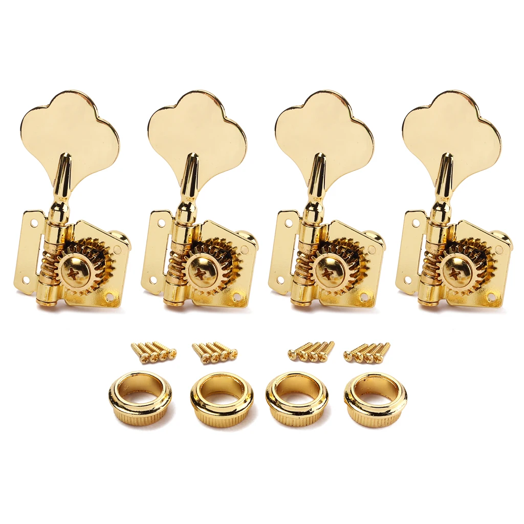 

Heavy Duty 4 Pcs Open Right Handed Tuner Tuning Peg for Electric Bass Guitar Musical Instrument Accessory