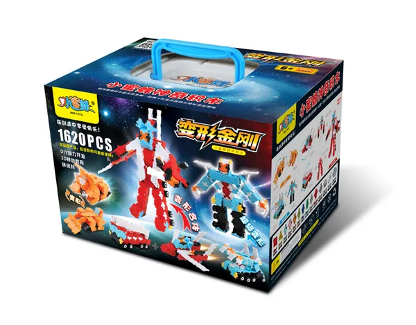 

Small Bee Magical Building Blocks Children'S Educational 3D Plastic Assembling Building Blocks Toy 1620PCS