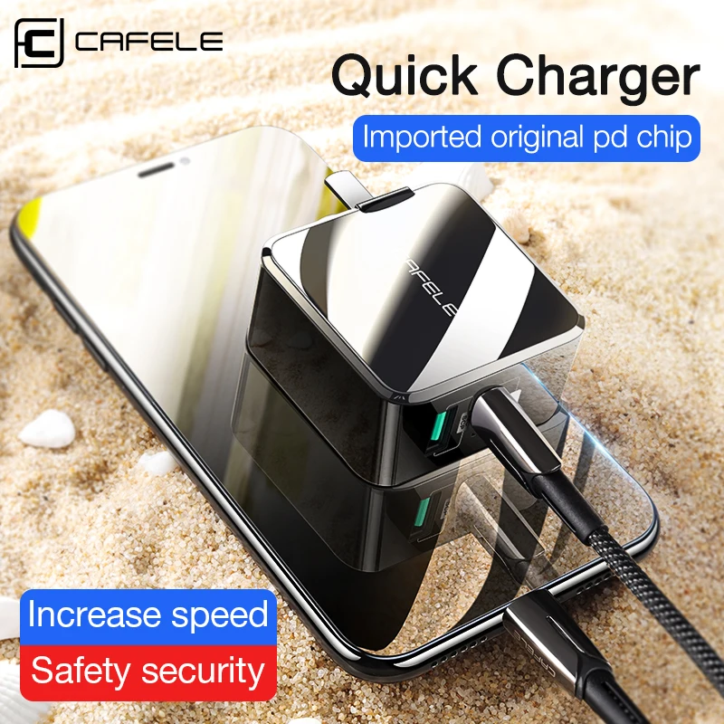 CAFELE QC 4 0 3 USB зарядное устройство PD Быстрая зарядка US Plug 5A выход универсальный