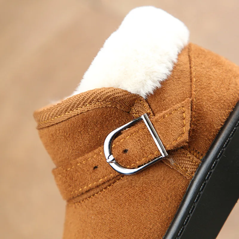 Winter New Snow Boots Boys and Girls Cotton Shoes Warm Non-slip Baby Shoes