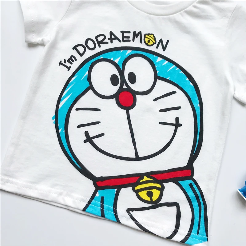 KIKIKIDs/детская белая футболка с героями мультфильмов Топы в японском стиле для маленьких мальчиков и девочек, детская летняя повседневная футболка с короткими рукавами фирменный дизайн