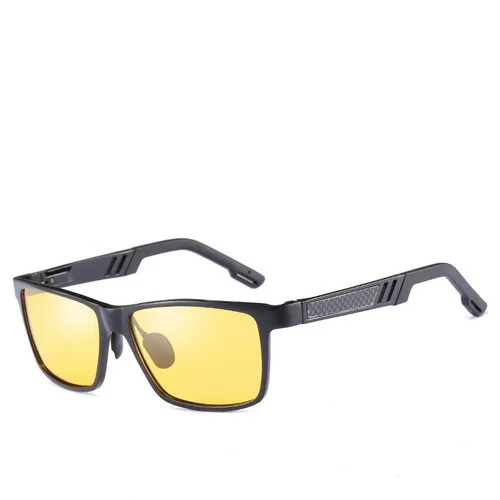 C06 Night Vision RUGIADA брендовые Новые поляризованные солнцезащитные очки для мужчин модные алюминиевые Квадратные Солнцезащитные очки для путешествий для вождения мужские очки RA2079 - Цвет линз: C06 Night Vision