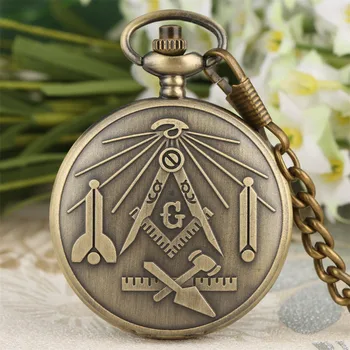 

Free and Accepted Masons Theme Quartz Pocket Watch for Men Freemasonry Watches Men's Accessories Gift for Women Drop Shipping